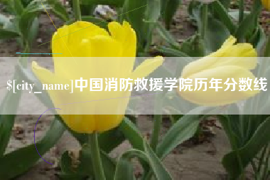 福州中国消防救援学院历年分数线
