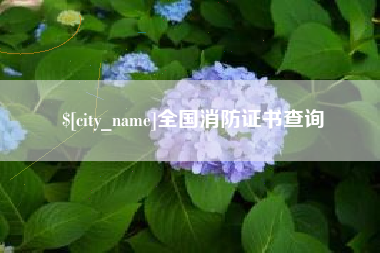 福州全国消防证书查询