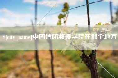福州中国消防救援学院在那个地方