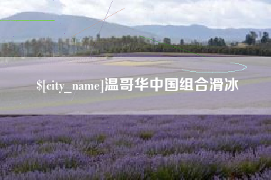 福州温哥华中国组合滑冰