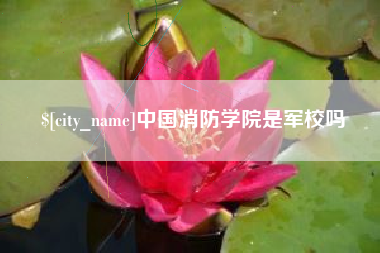 福州中国消防学院是军校吗