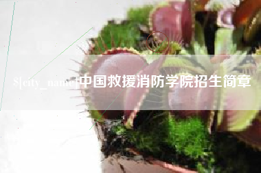 福州中国救援消防学院招生简章