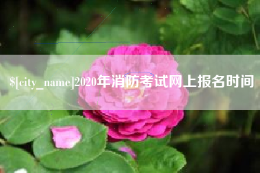 福州2020年消防考试网上报名时间