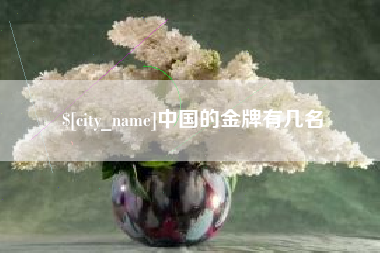 福州中国的金牌有几名