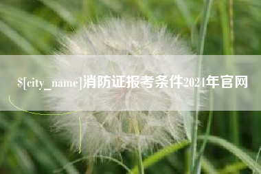福州消防证报考条件2024年官网