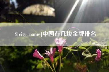 福州中国有几块金牌排名