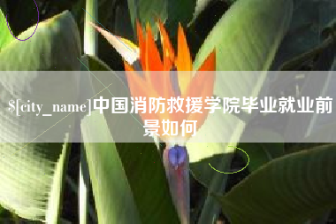 福州中国消防救援学院毕业就业前景如何