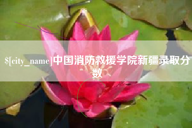 福州中国消防救援学院新疆录取分数