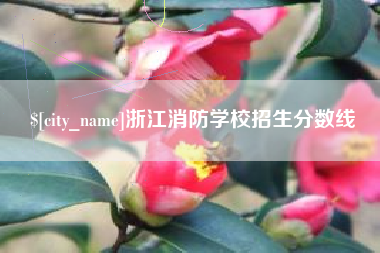 福州浙江消防学校招生分数线
