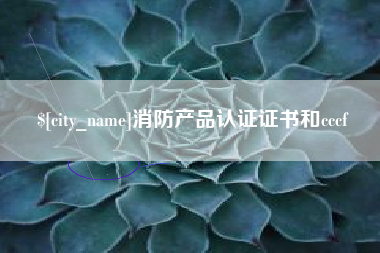 福州消防产品认证证书和cccf