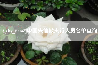 福州中国失信被执行人员名单查询