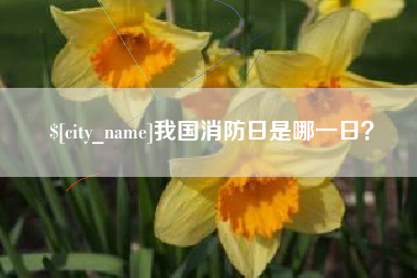 福州我国消防日是哪一日？