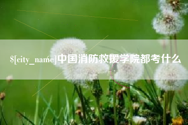 福州中国消防救援学院都考什么