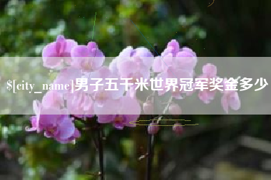 福州男子五千米世界冠军奖金多少