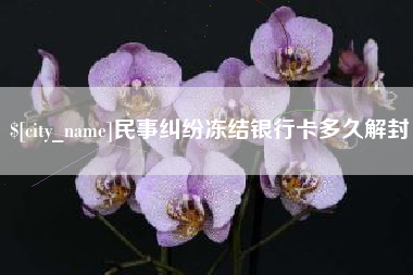 福州民事纠纷冻结银行卡多久解封