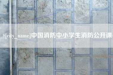 福州中国消防中小学生消防公开课