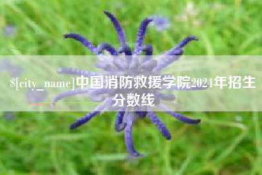 福州中国消防救援学院2024年招生分数线