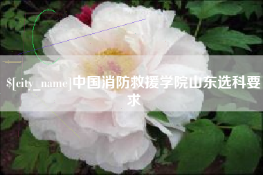 福州中国消防救援学院山东选科要求
