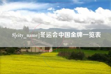 福州冬运会中国金牌一览表