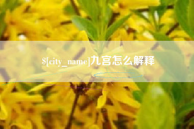 福州九宫怎么解释