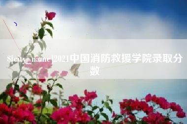 福州2021中国消防救援学院录取分数