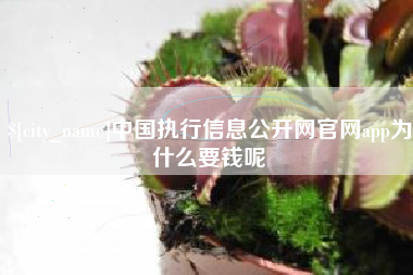 福州中国执行信息公开网官网app为什么要钱呢