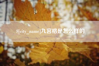 福州九宫格是怎么样的