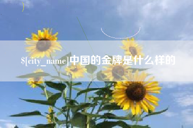 福州中国的金牌是什么样的